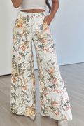Floral Wide Leg Jeans