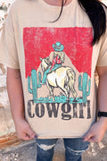 Vintage Cowgirl Rodeo Graphic Tee