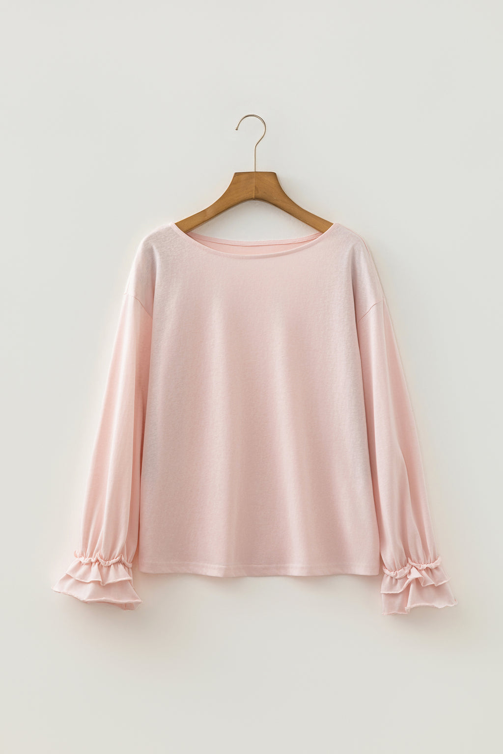 Gossamer Pink Ruffle Sleeve Top