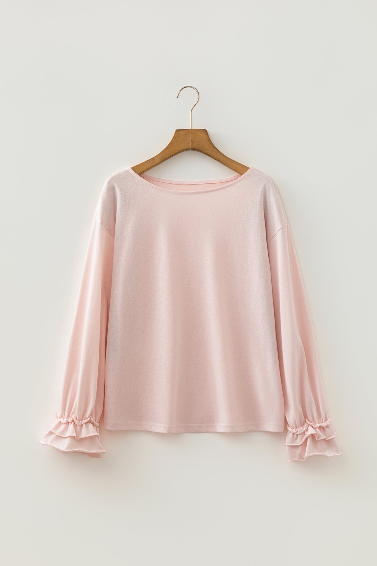 Gossamer Pink Ruffle Sleeve Top
