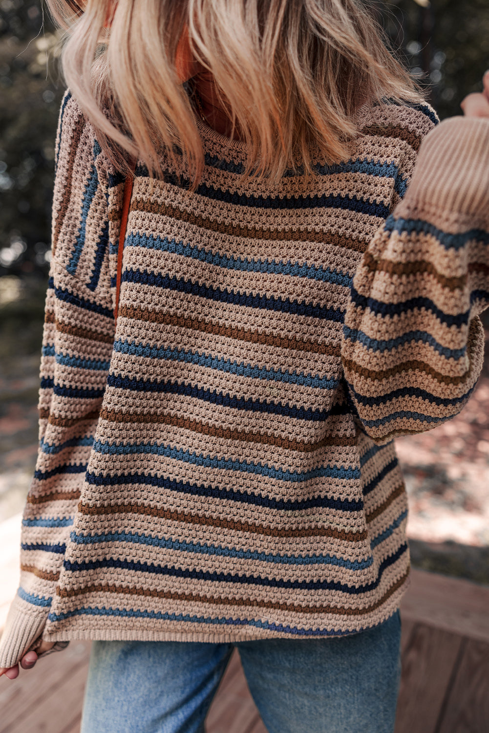 Meadow Stripe Knit Sweater
