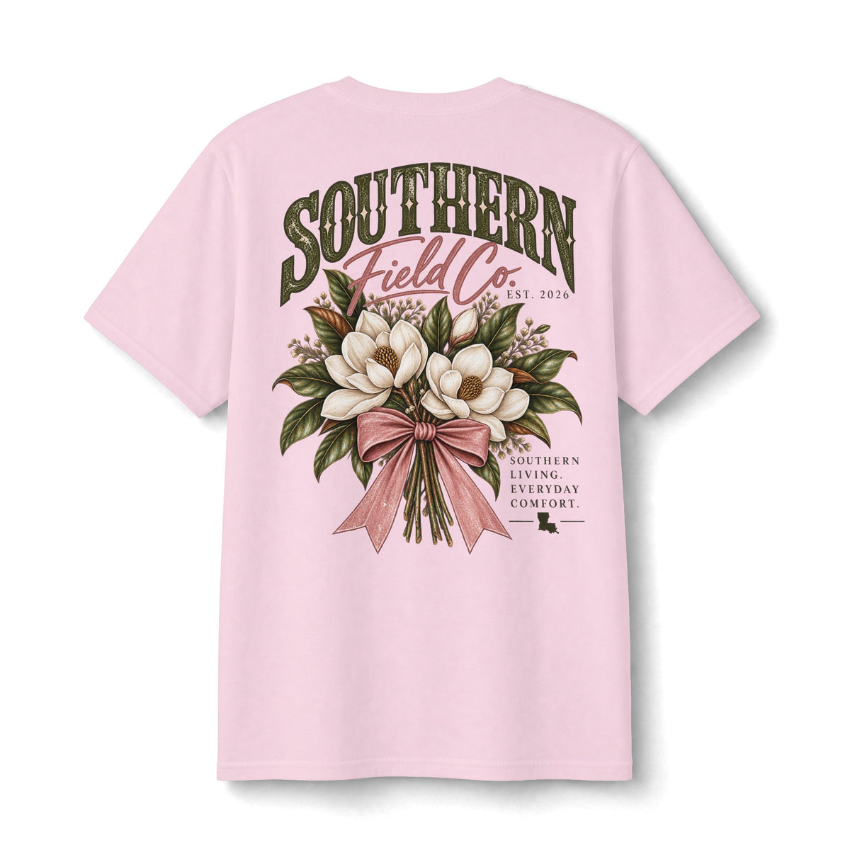 Girls Southern Magnolia Bow Graphic Tee