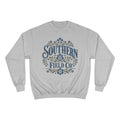Southern Field Co. Vintage Blue Floral Crewneck Sweatshirt