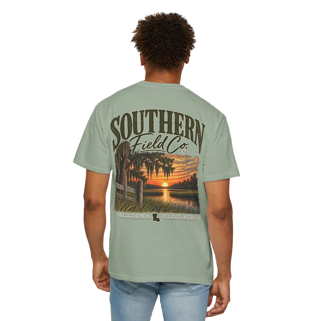 Southern Bayou Sunset Graphic Tee