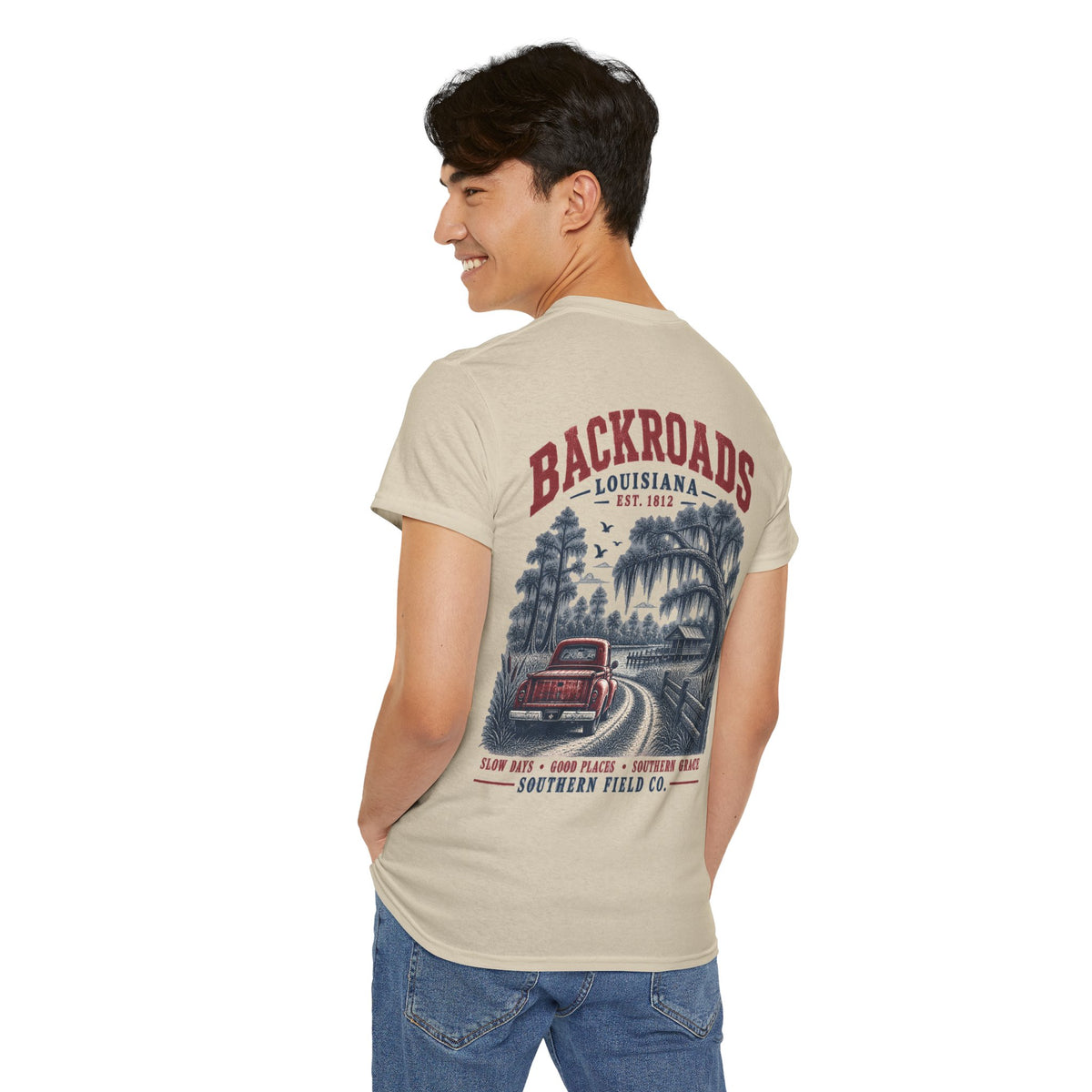 Backroads Louisiana Southern Field Co. Tee