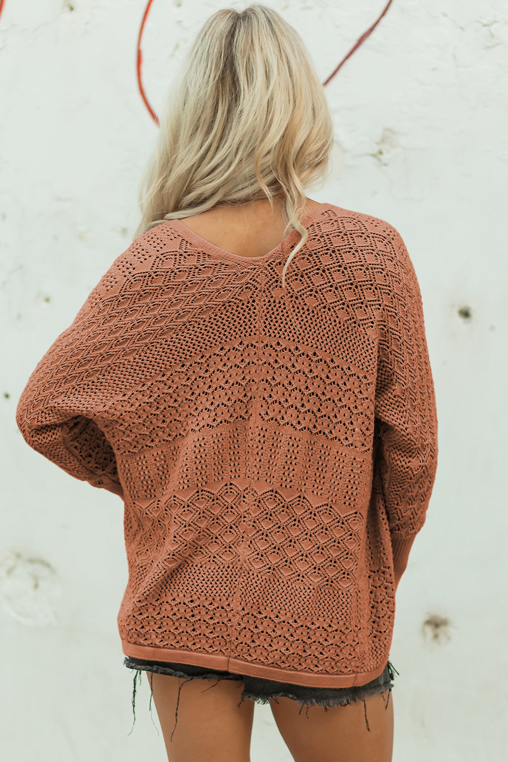 Redwood Open Knit Cardigan