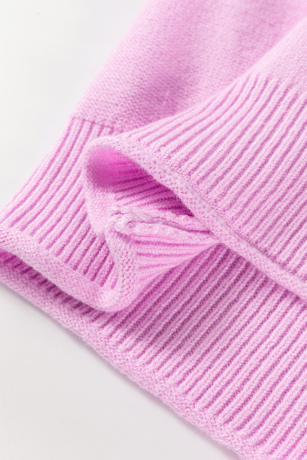 Blush Raw Edge Knit Sweater