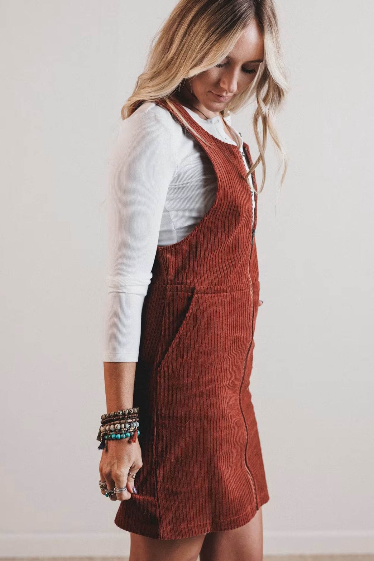 Clay Corduroy Shift Dress