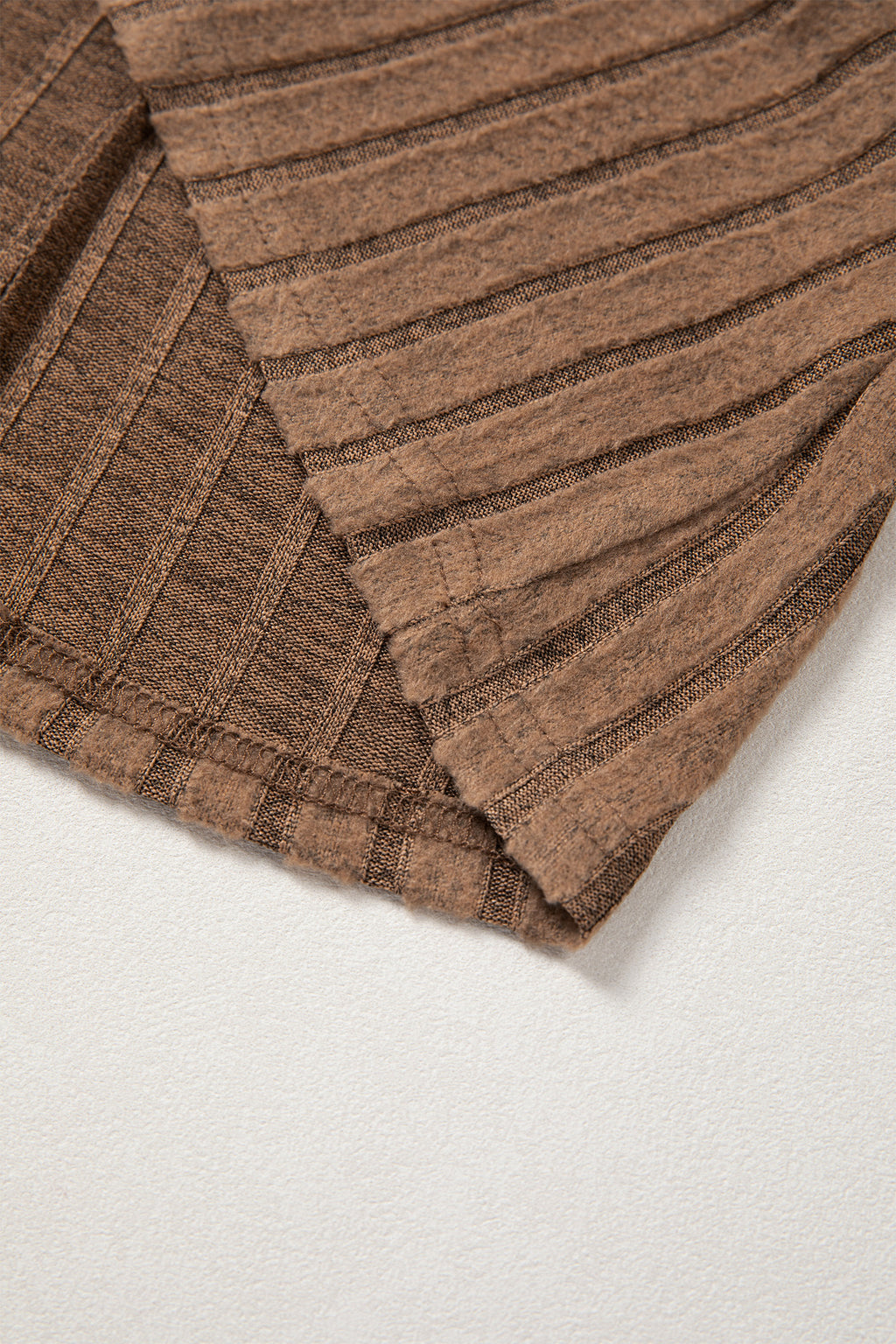 Camel Mineral Wash Ribbed Tank