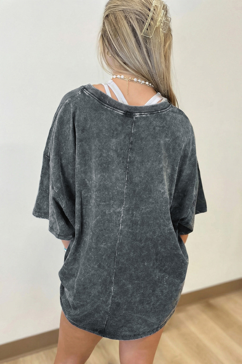 Blush Pink Raw Seam Sweatshirt