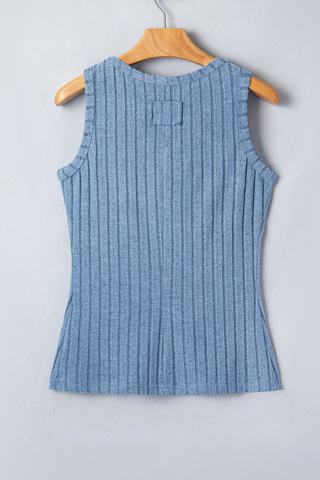 Camel Mineral Wash Ribbed Tank