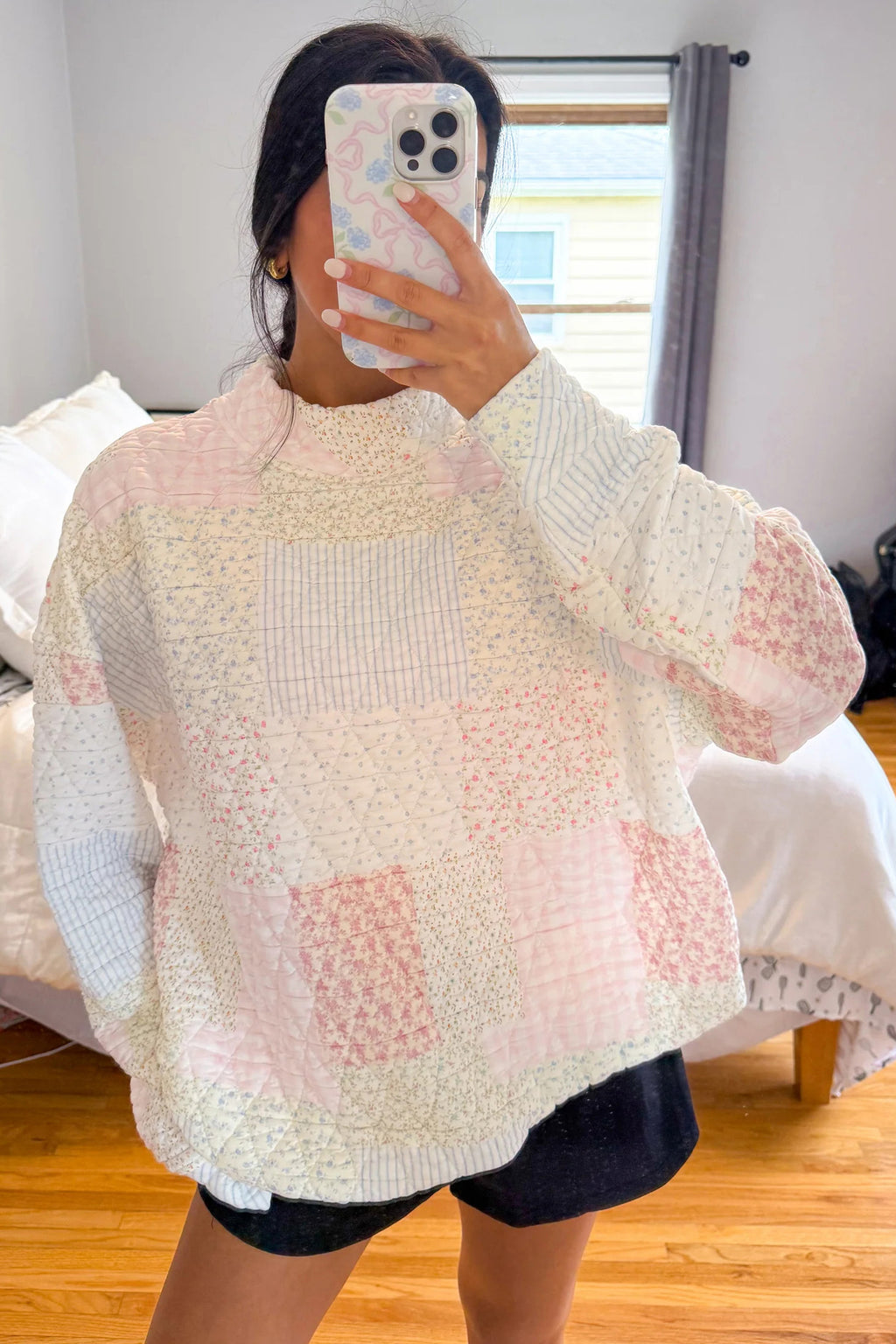 Multicolor Patchwork Casual Top