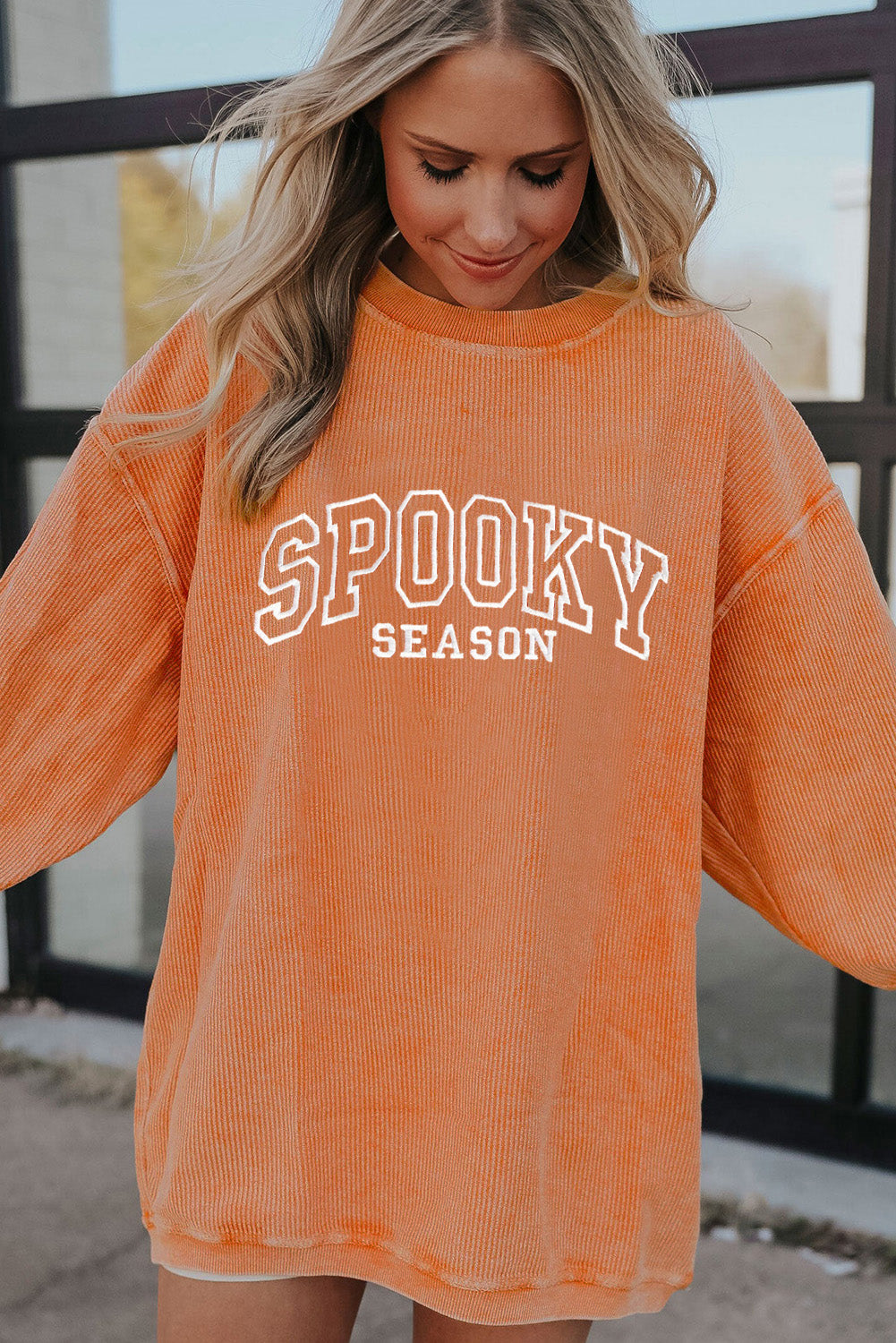 Spooky Season Embroidered Sweatshirt