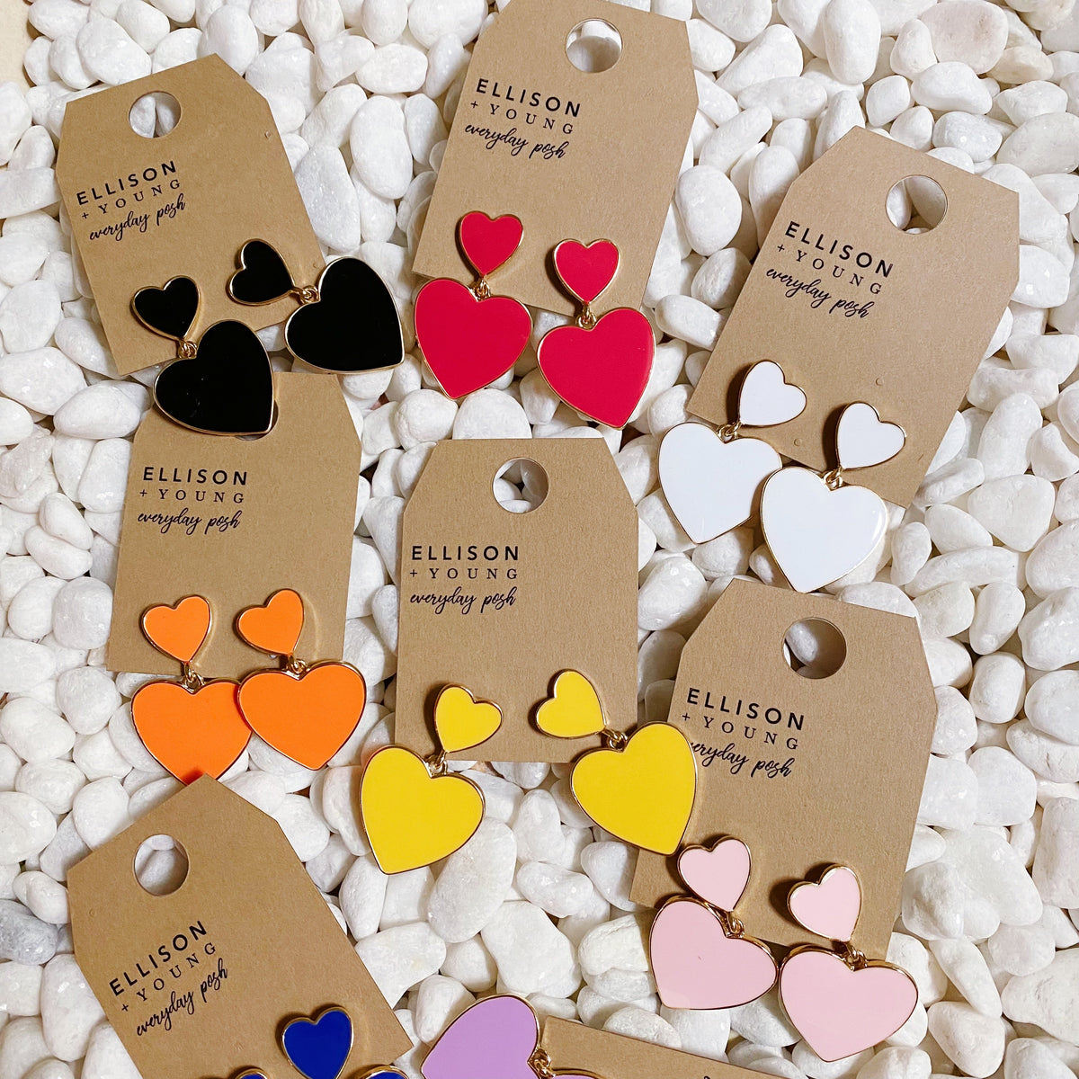 Heart Game Day Earrings
