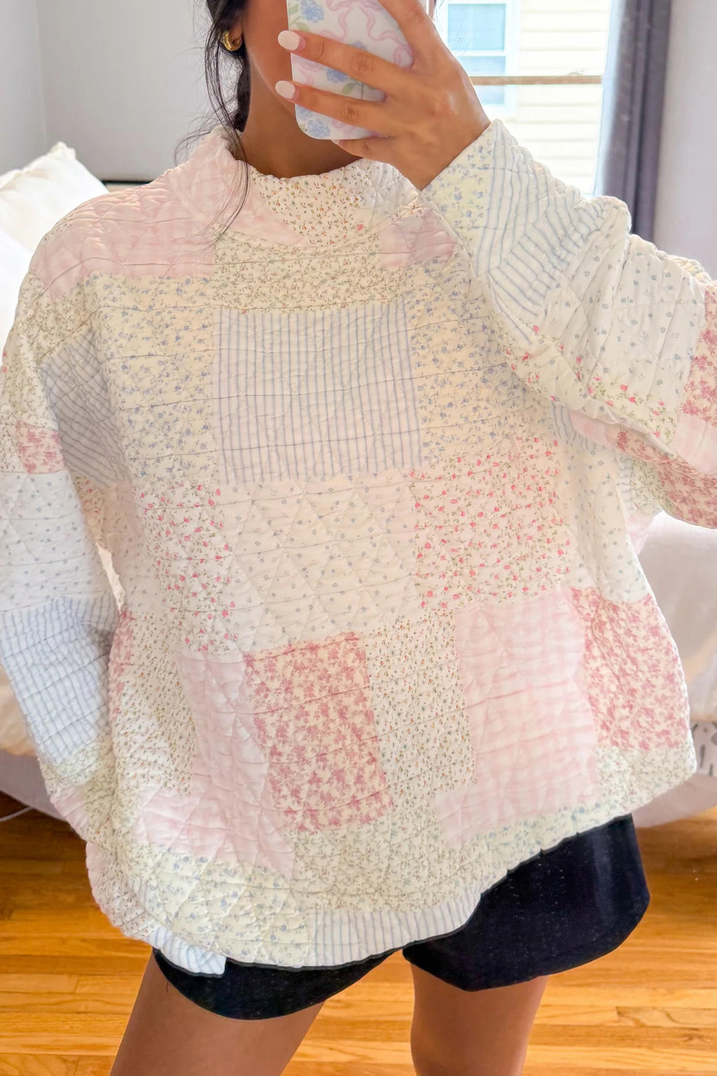 Multicolor Patchwork Casual Top