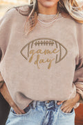 Embroidered Game Day Corduroy Sweatshirt