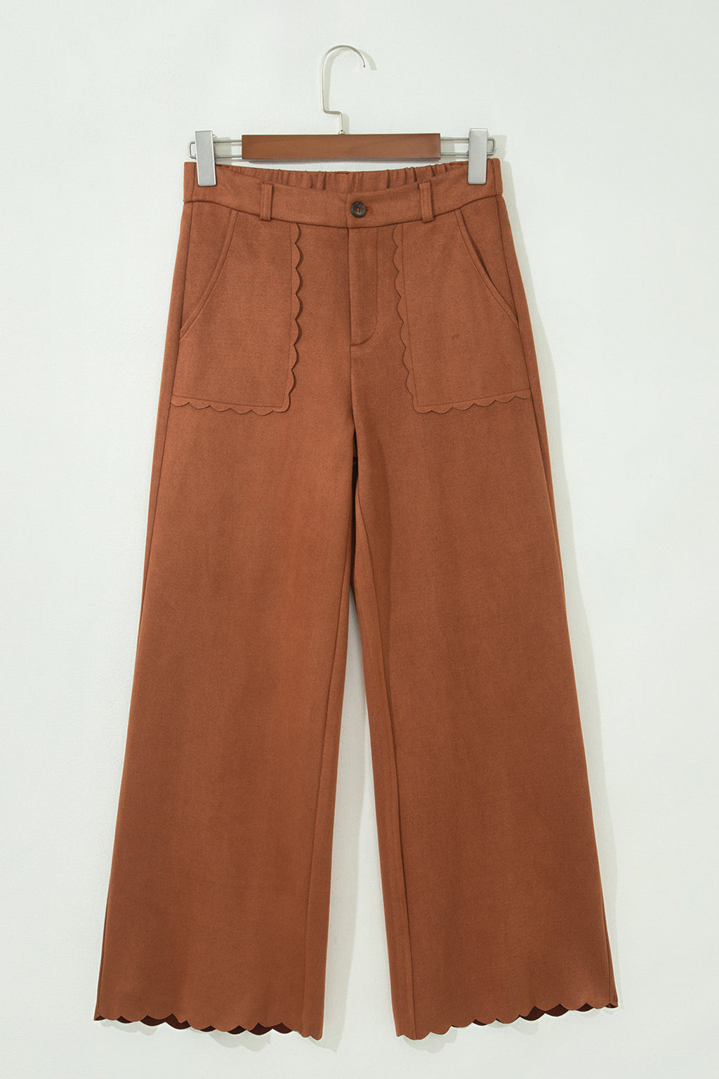 Thai Curry Scalloped Edge Pants