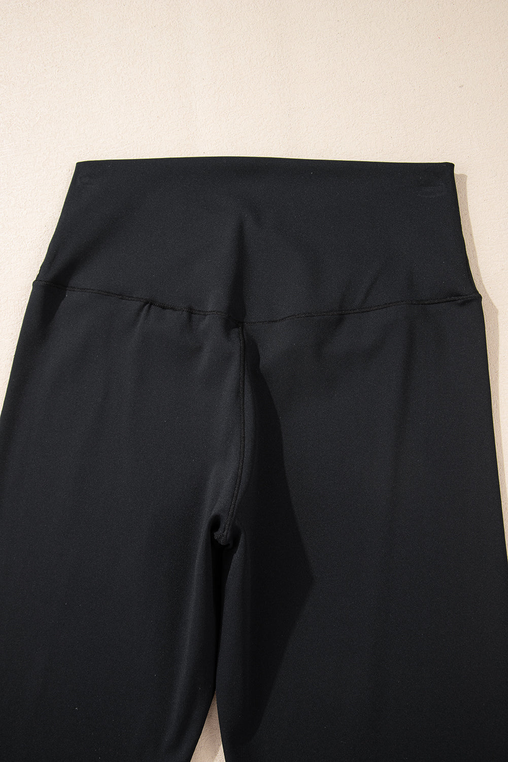 Black Crossover Flare Leggings