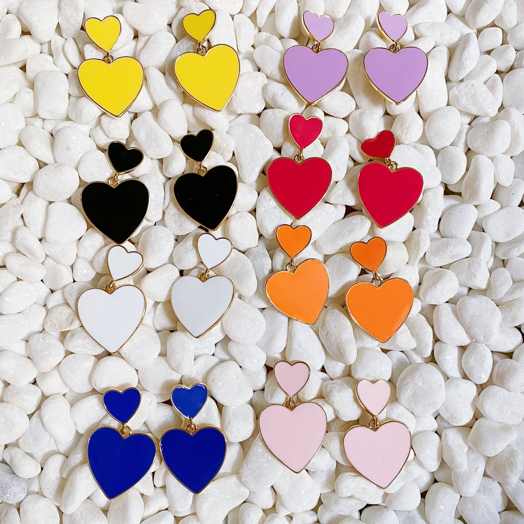 Heart Game Day Earrings