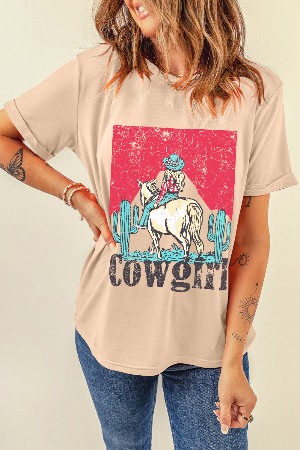 Vintage Cowgirl Rodeo Graphic Tee