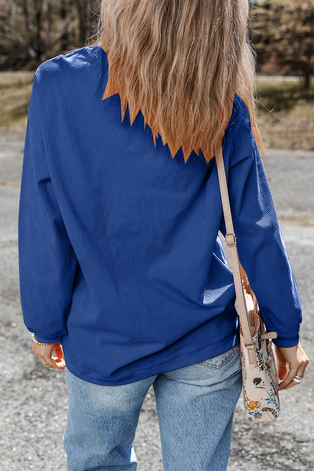 Embroidered Game Day Corduroy Sweatshirt