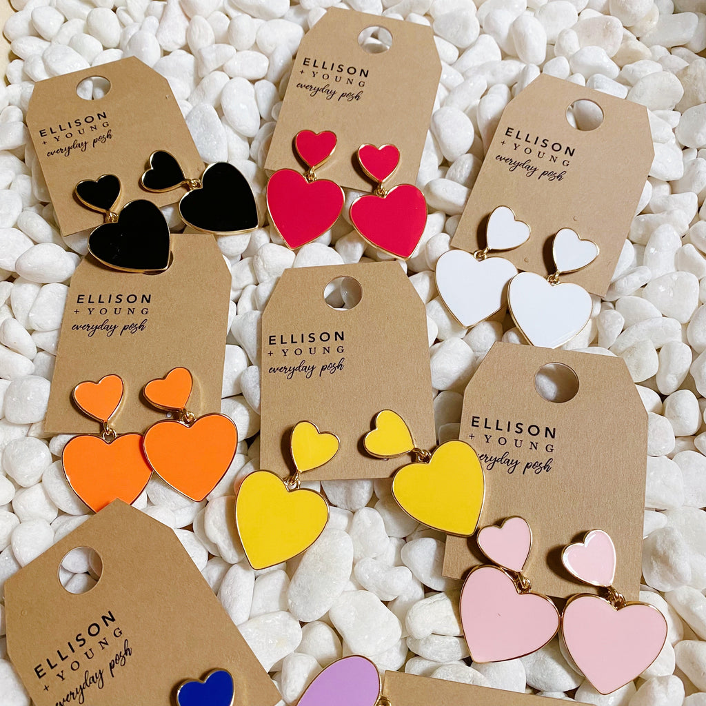 Heart Game Day Earrings
