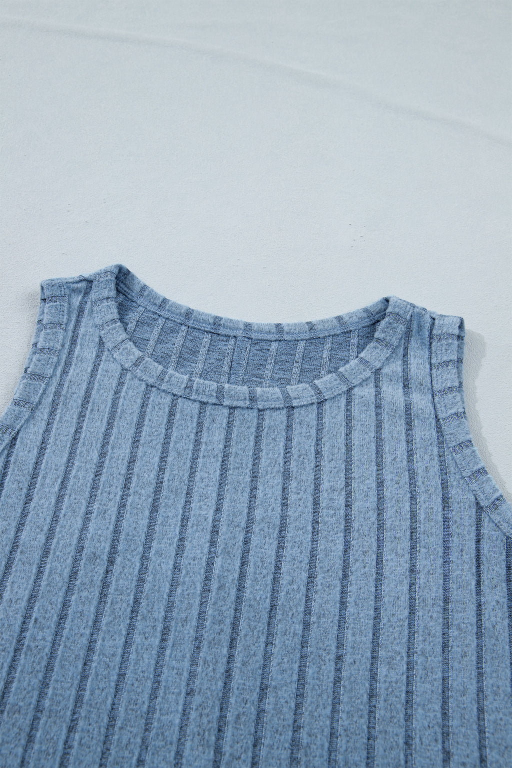 Camel Mineral Wash Ribbed Tank
