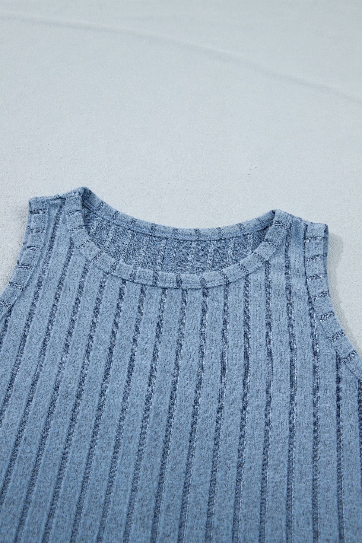 Camel Mineral Wash Ribbed Tank