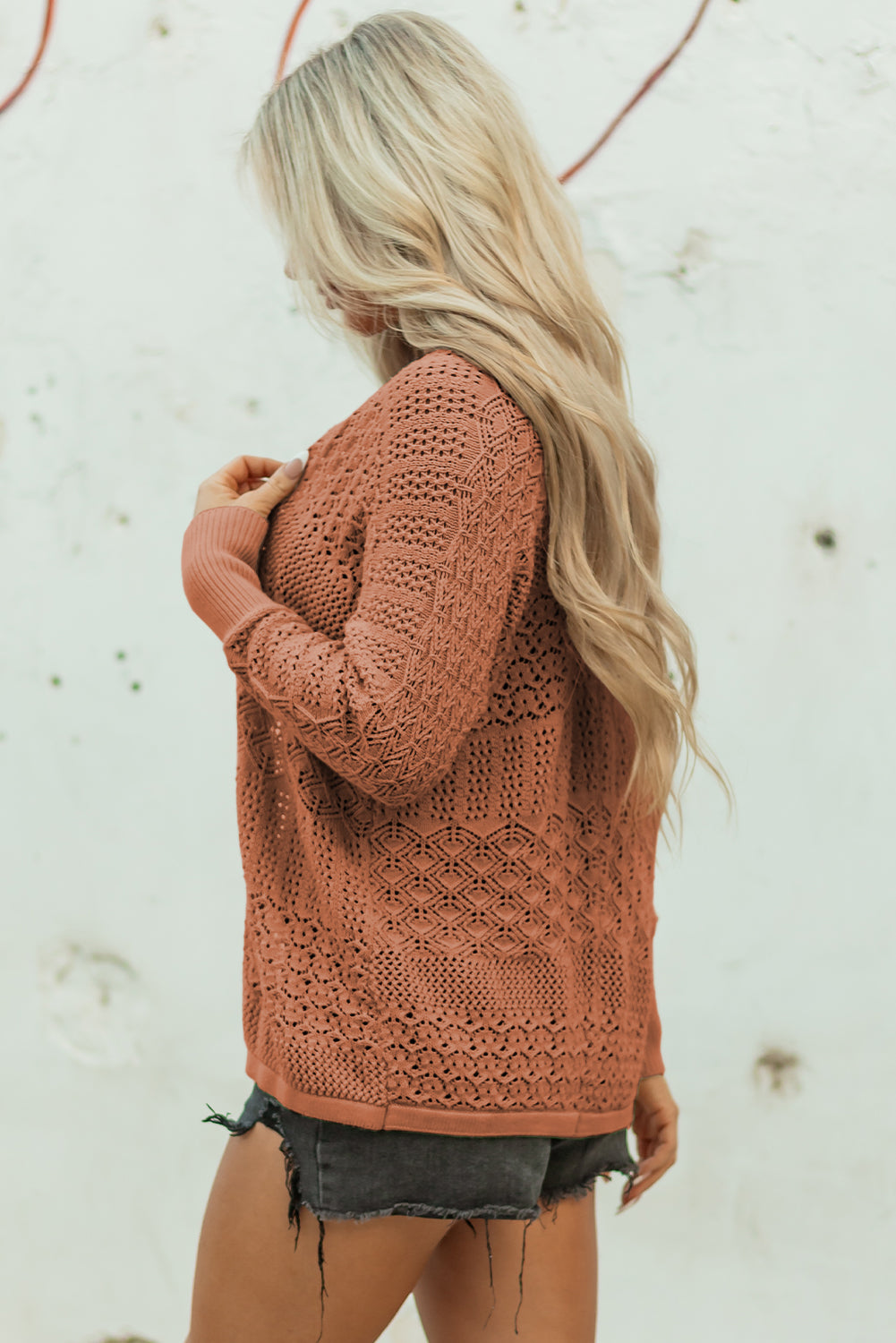 Redwood Open Knit Cardigan