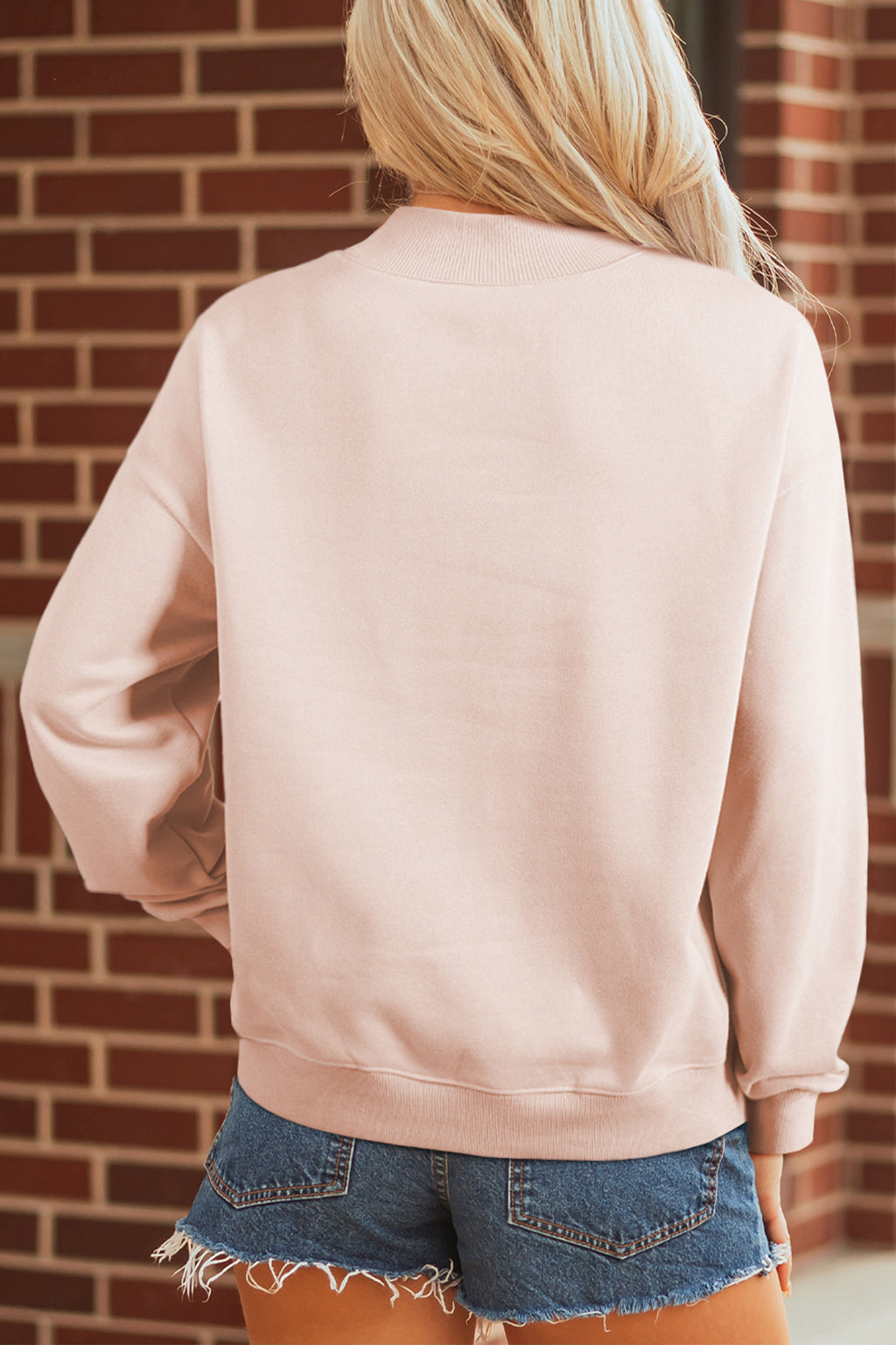 Patchwork Duck Bow Sweatshirt
