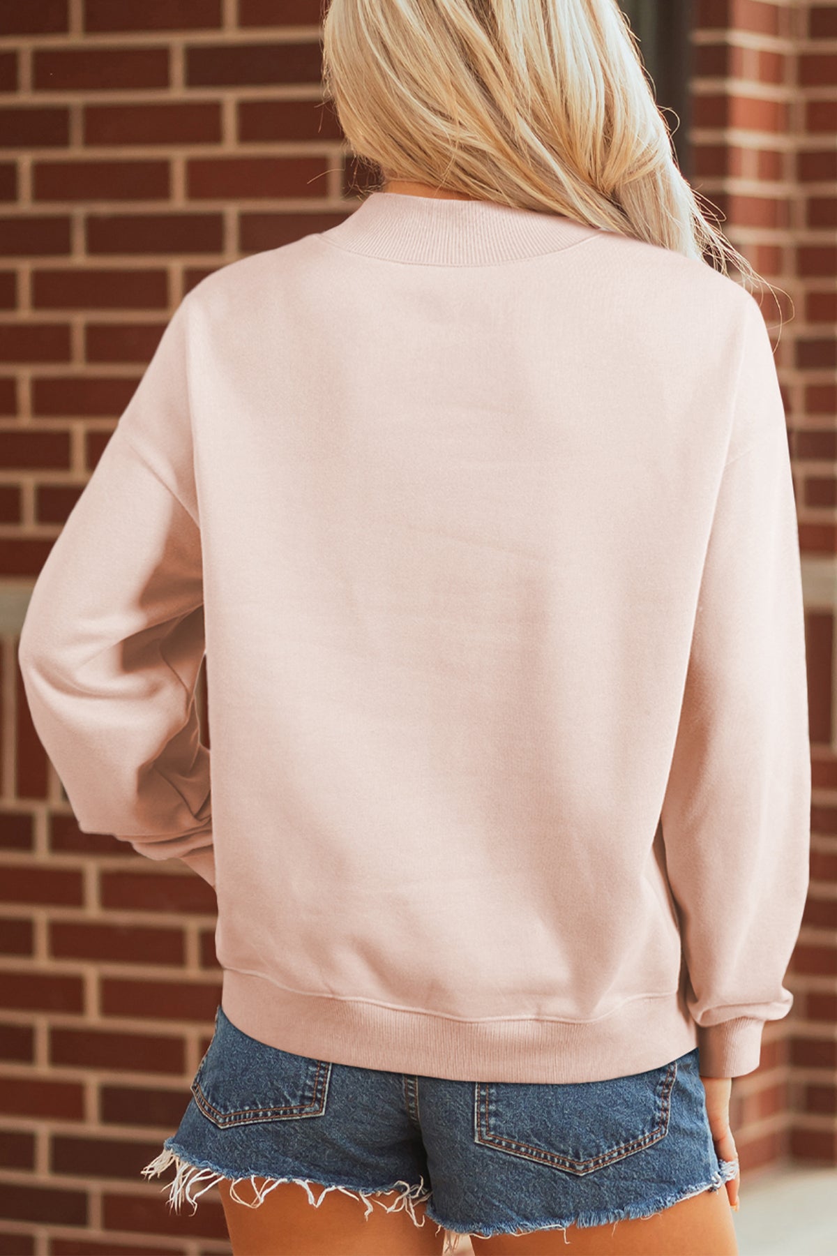 Patchwork Duck Bow Sweatshirt