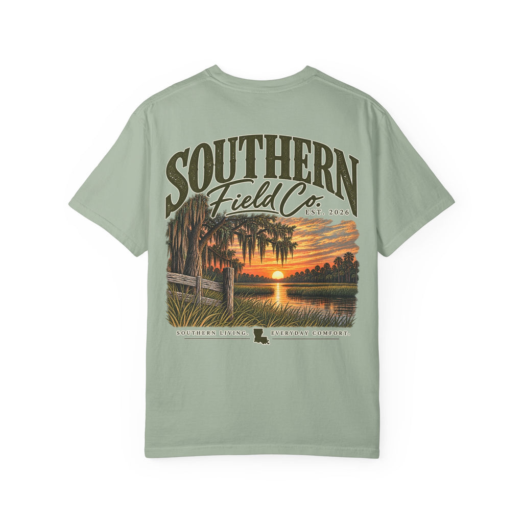Southern Bayou Sunset Graphic Tee