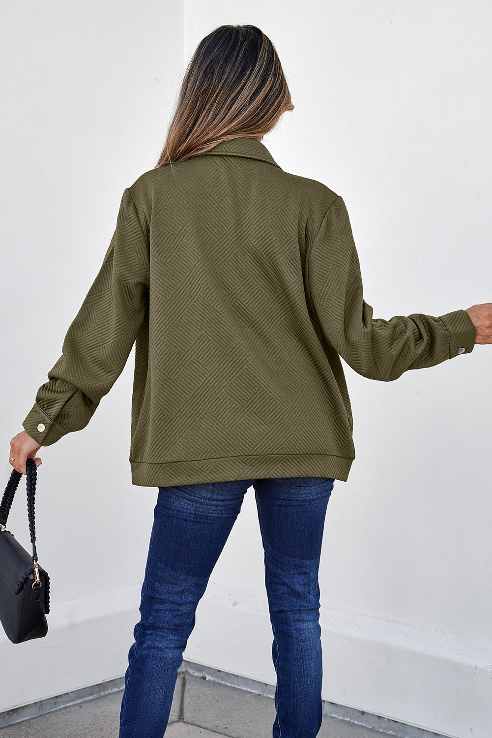 Remi Olive Zip-Up Utility Jacket