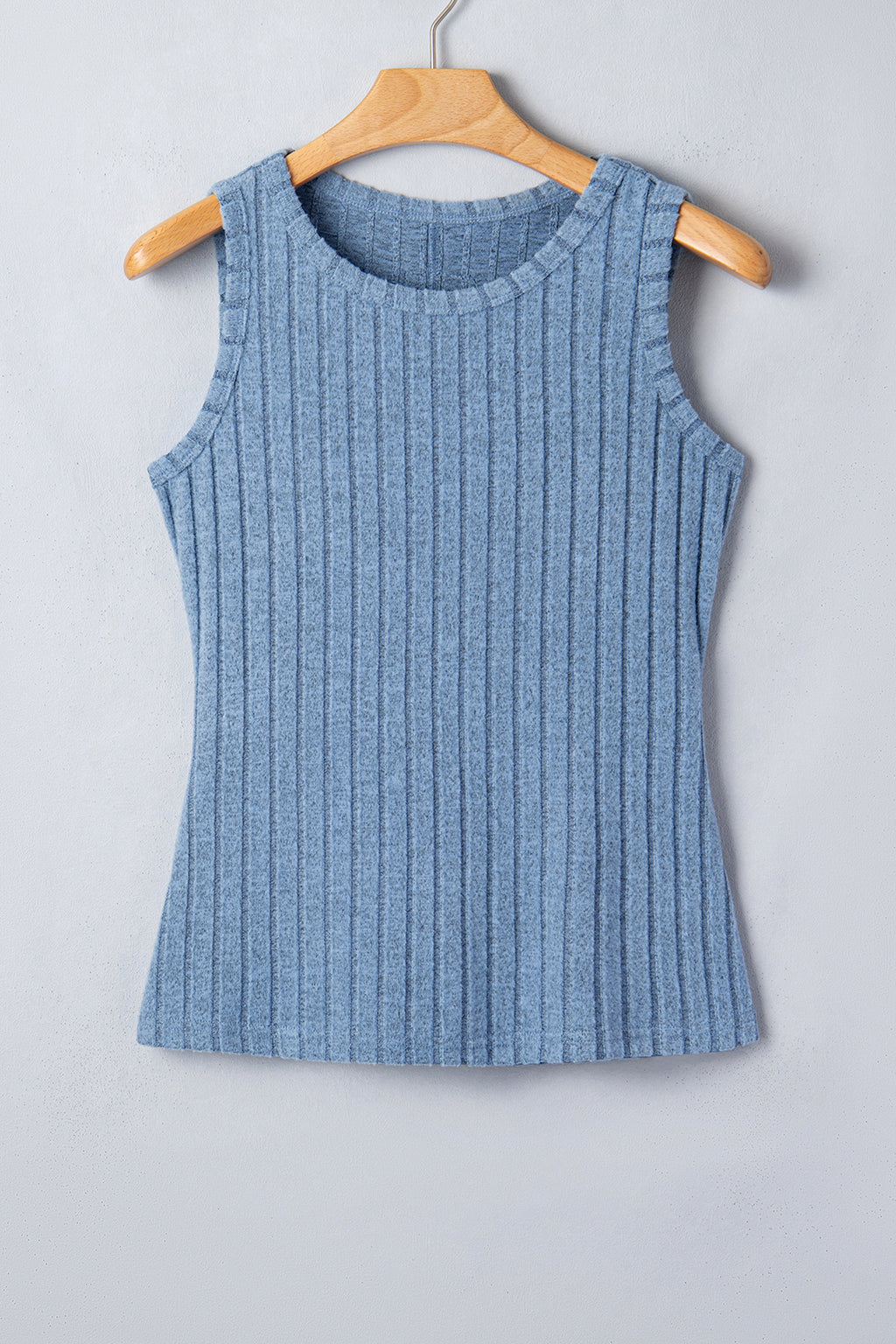 Camel Mineral Wash Ribbed Tank