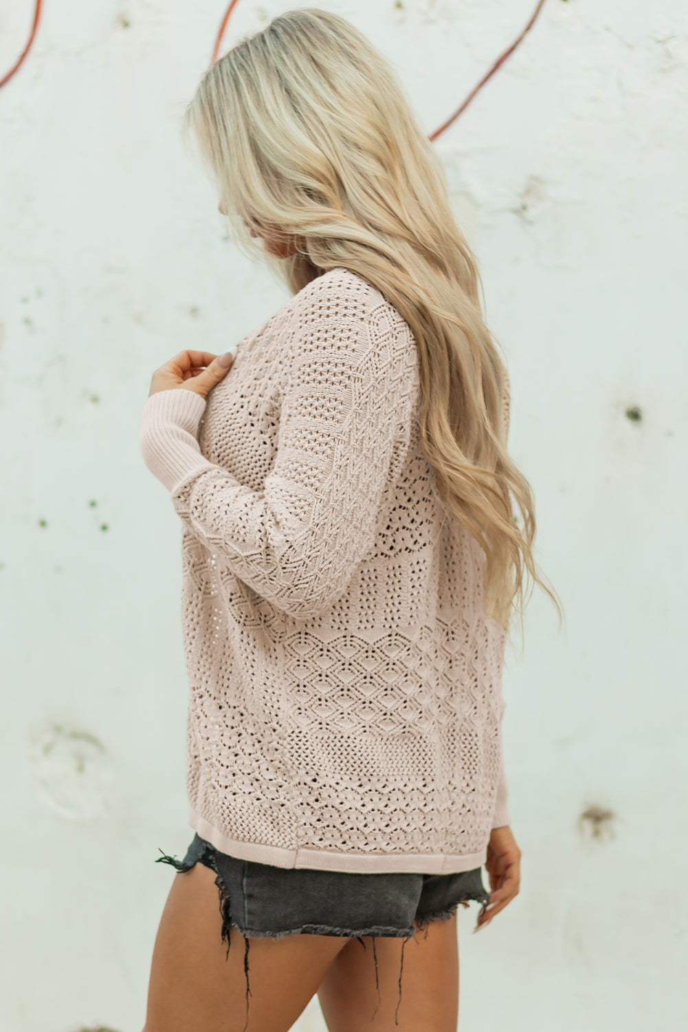 Redwood Open Knit Cardigan