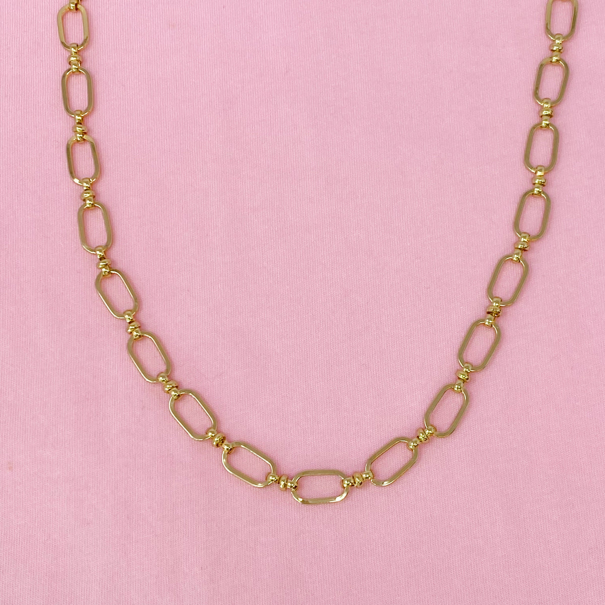 Classic Gold Link Chain Necklace