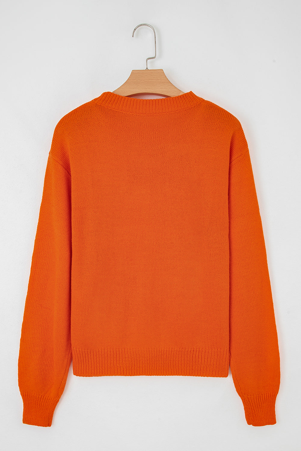 Spooky Face Open-Knit Sweater