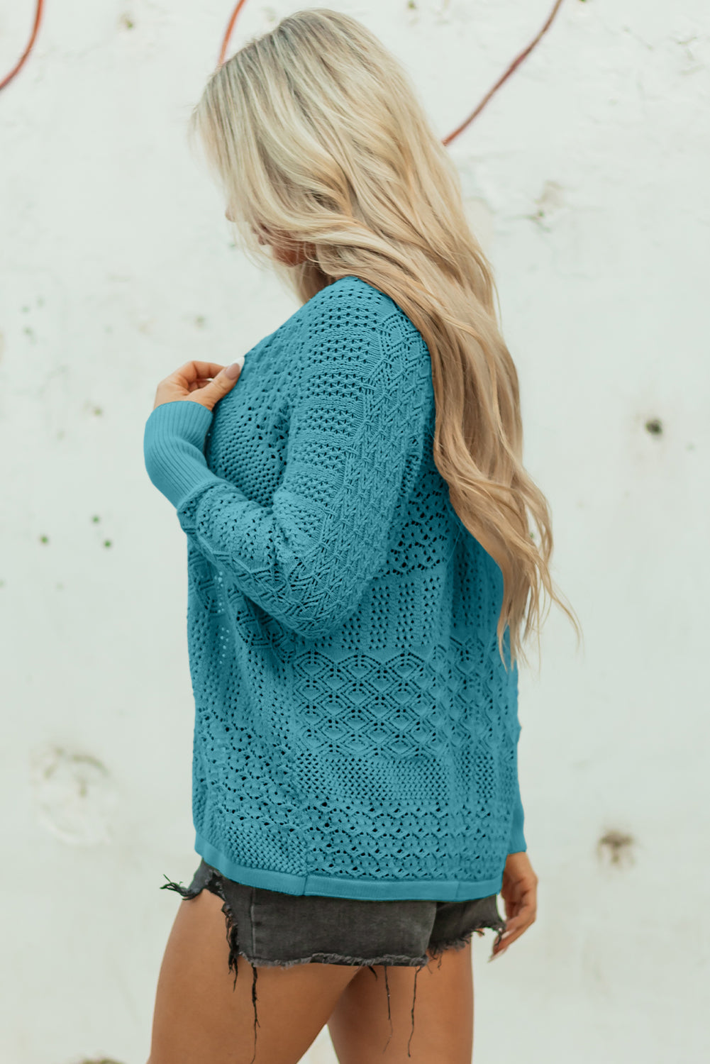 Redwood Open Knit Cardigan