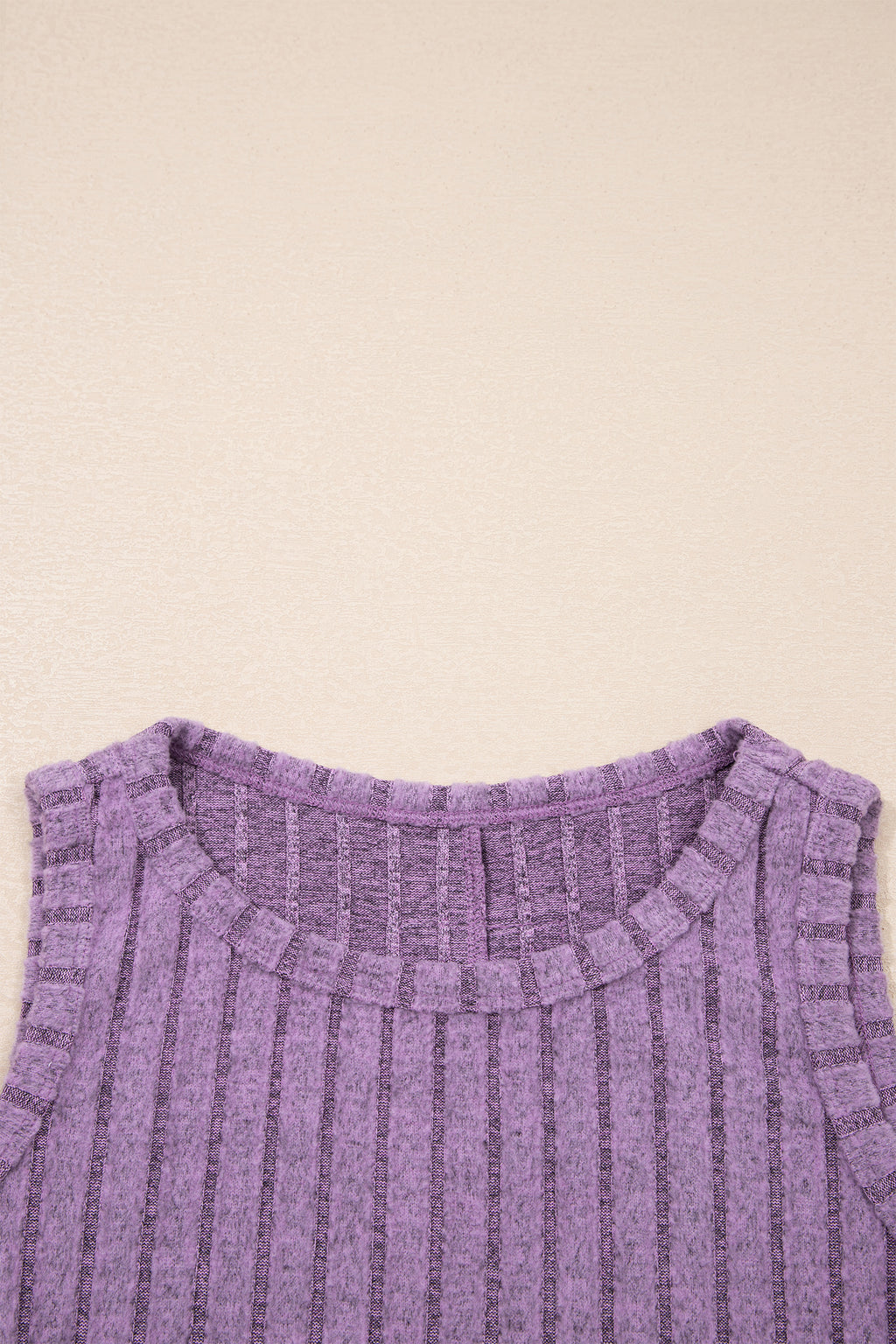 Camel Mineral Wash Ribbed Tank