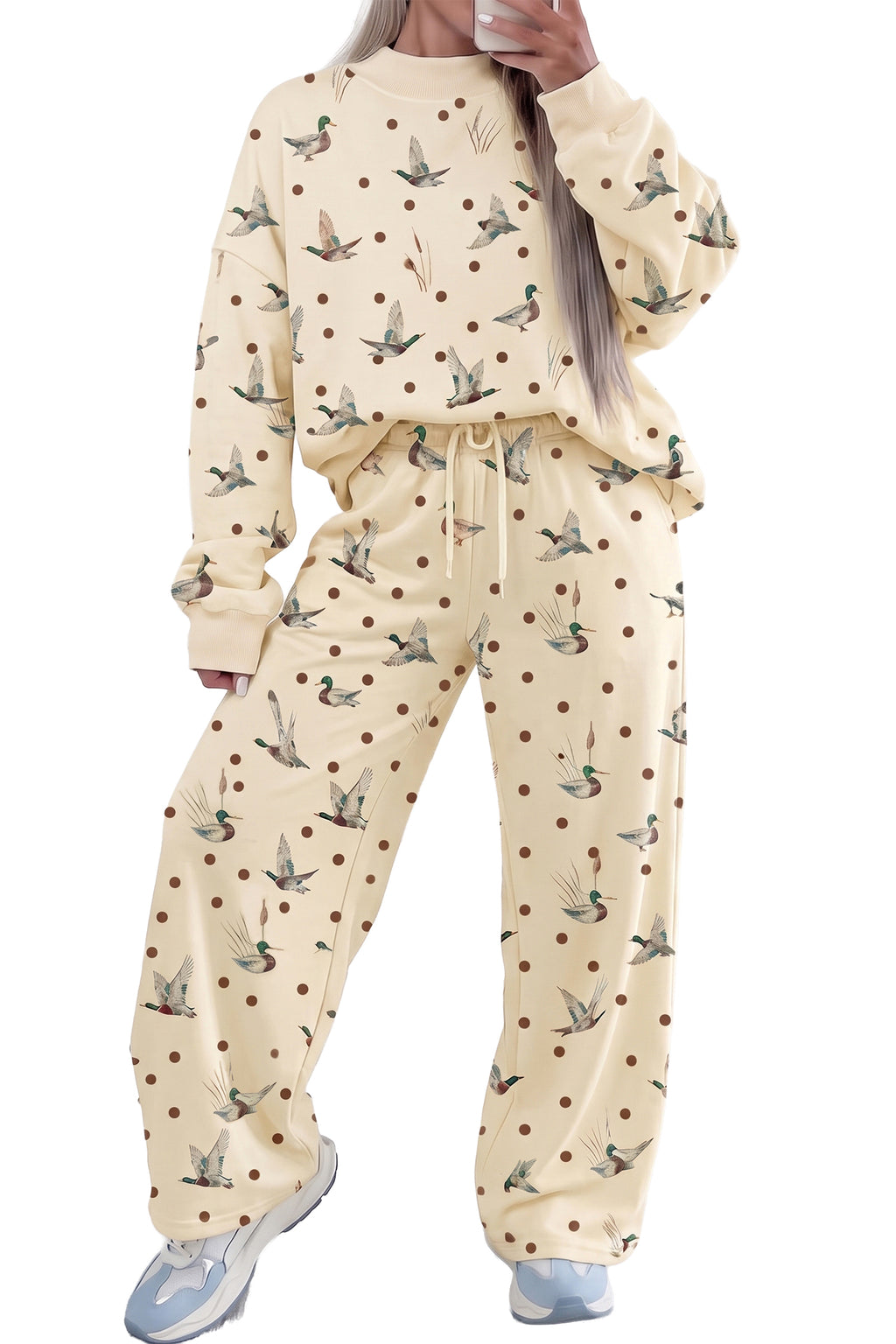 Mallard Dot Pullover & Pants Set