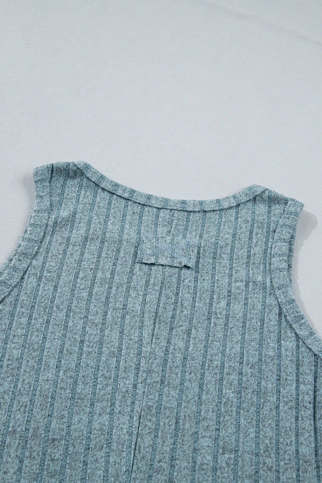 Camel Mineral Wash Ribbed Tank