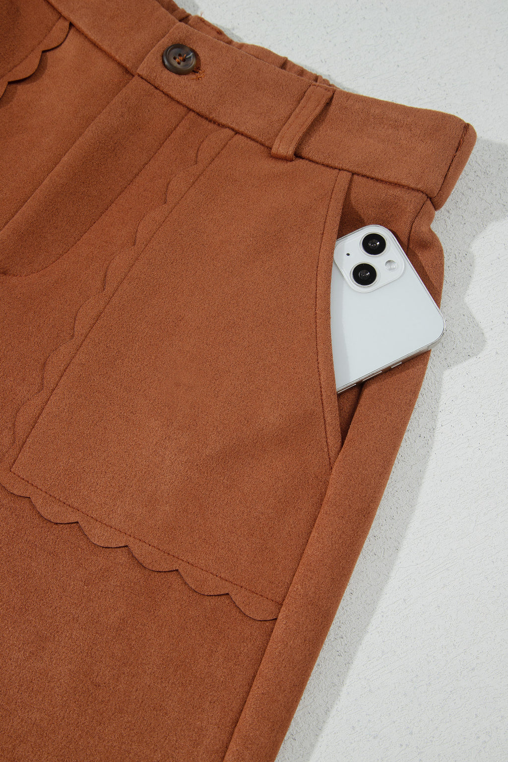 Thai Curry Scalloped Edge Pants