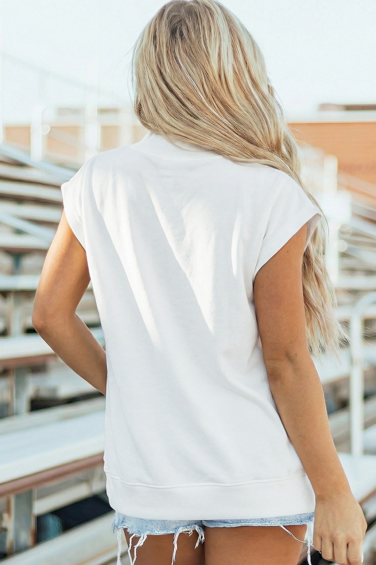 Everyday High Neck Cap Sleeve Top