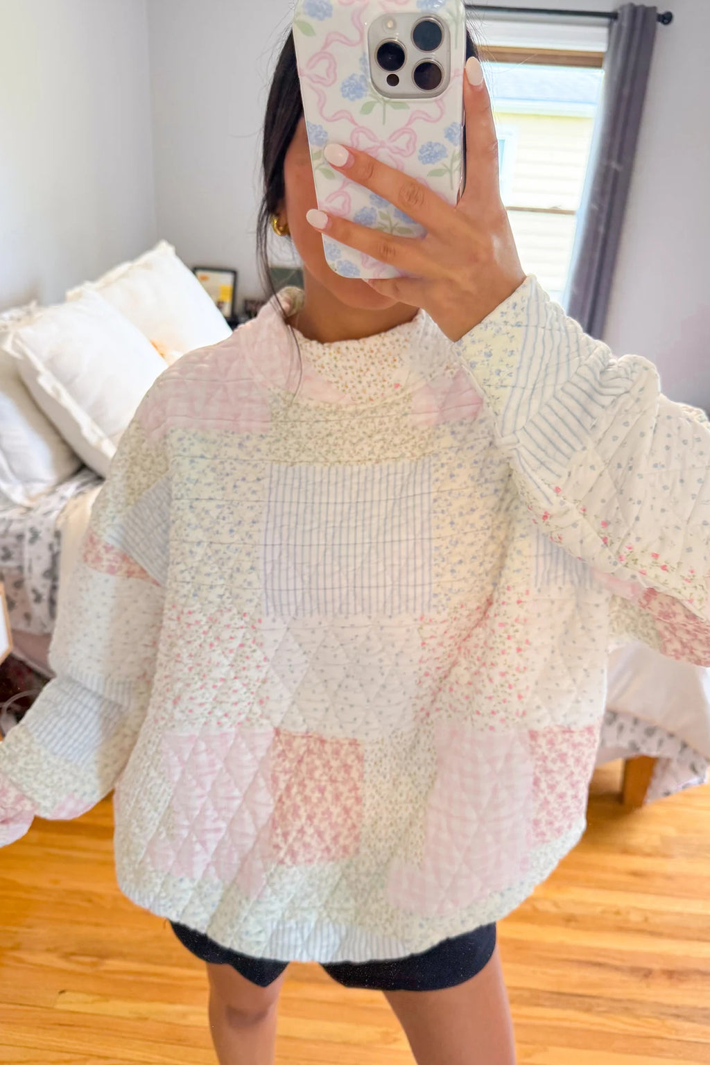 Multicolor Patchwork Casual Top