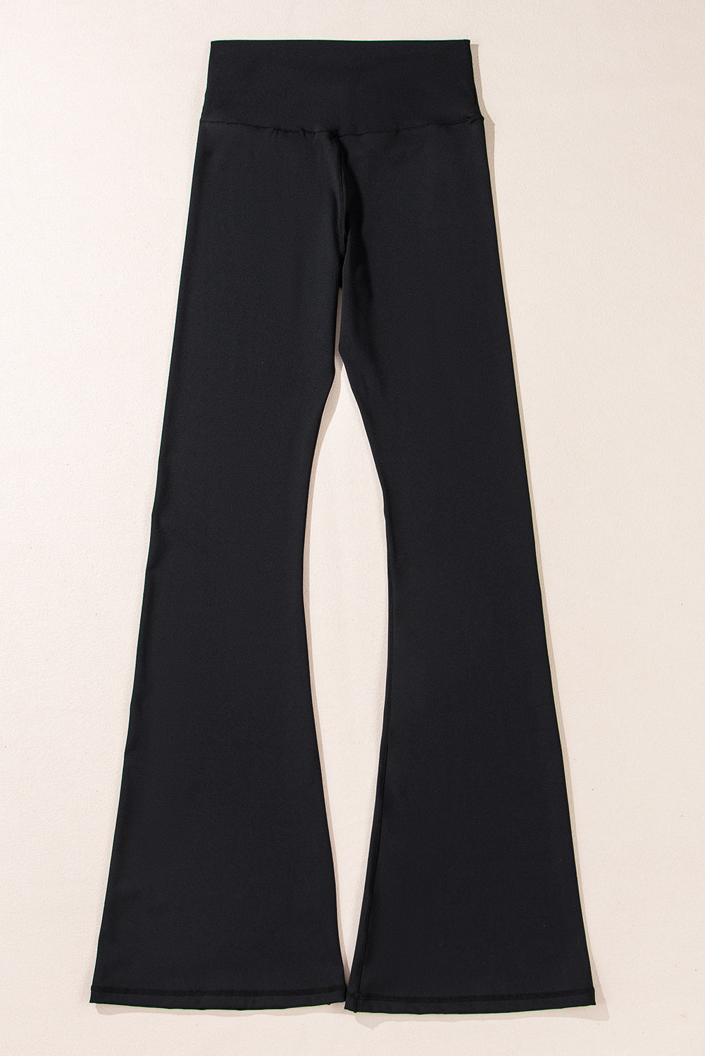 Black Crossover Flare Leggings